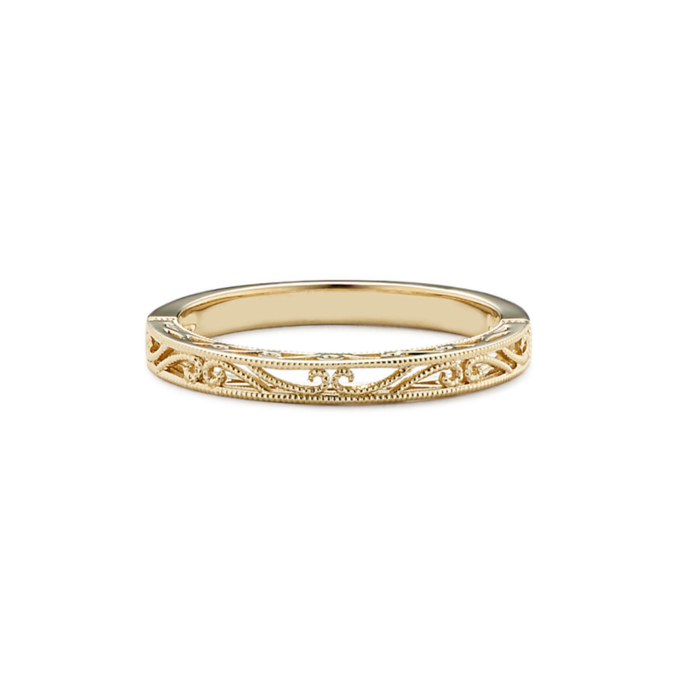 June 14K Yellow Gold Band