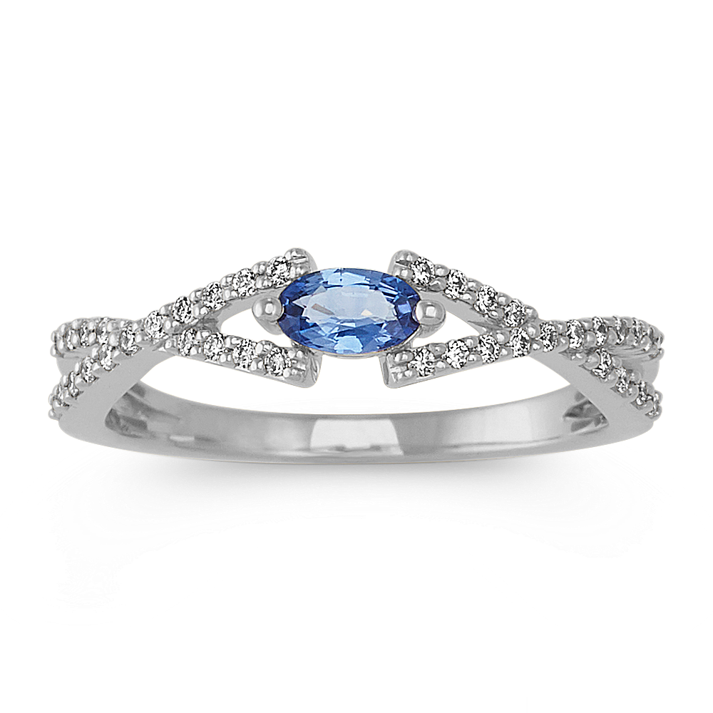 Kentucky Blue Sapphire and Diamond Ring Shane Co.