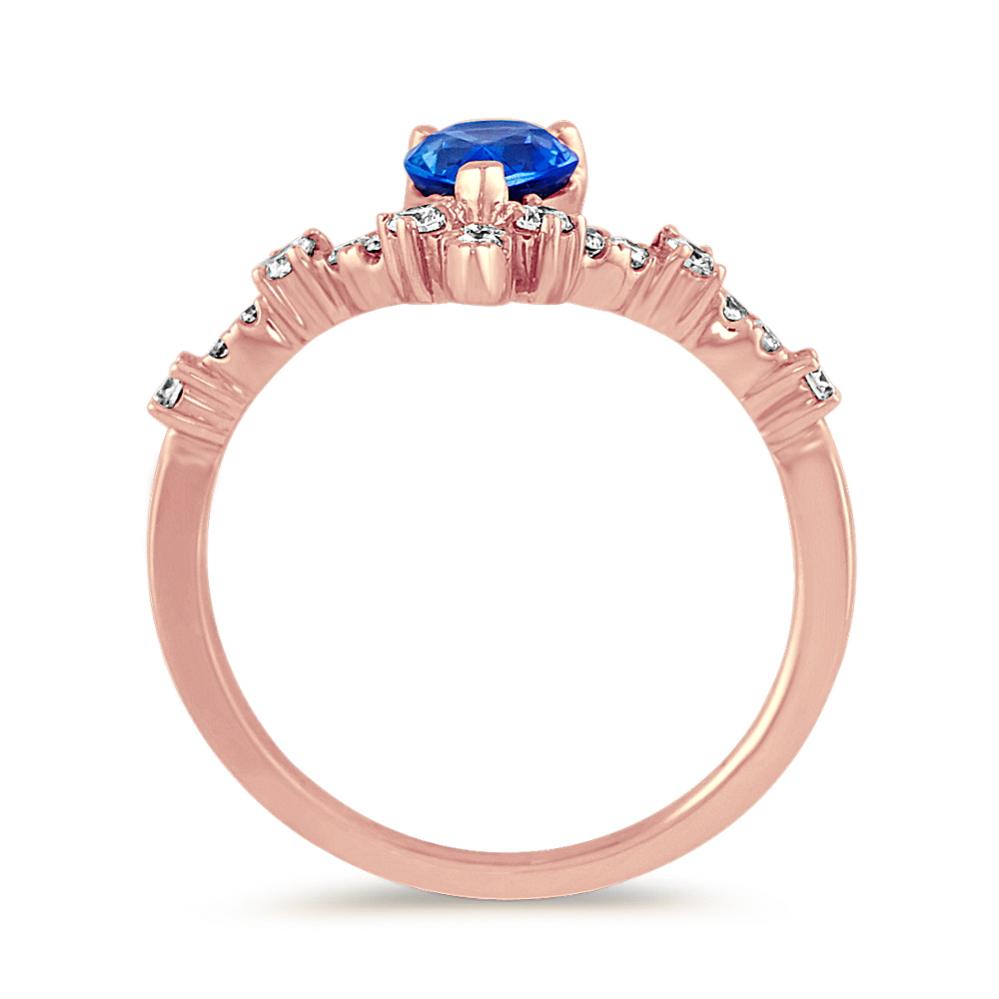 Kentucky Blue Sapphire and Diamond Ring | Shane Co.