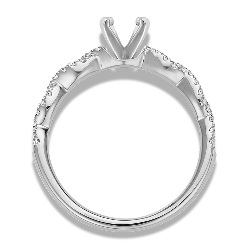 Lace Pave Engagement Ring | Shane Co.
