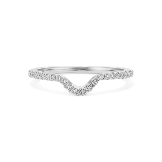 Lexington Diamond Pave Contour Band in Platinum