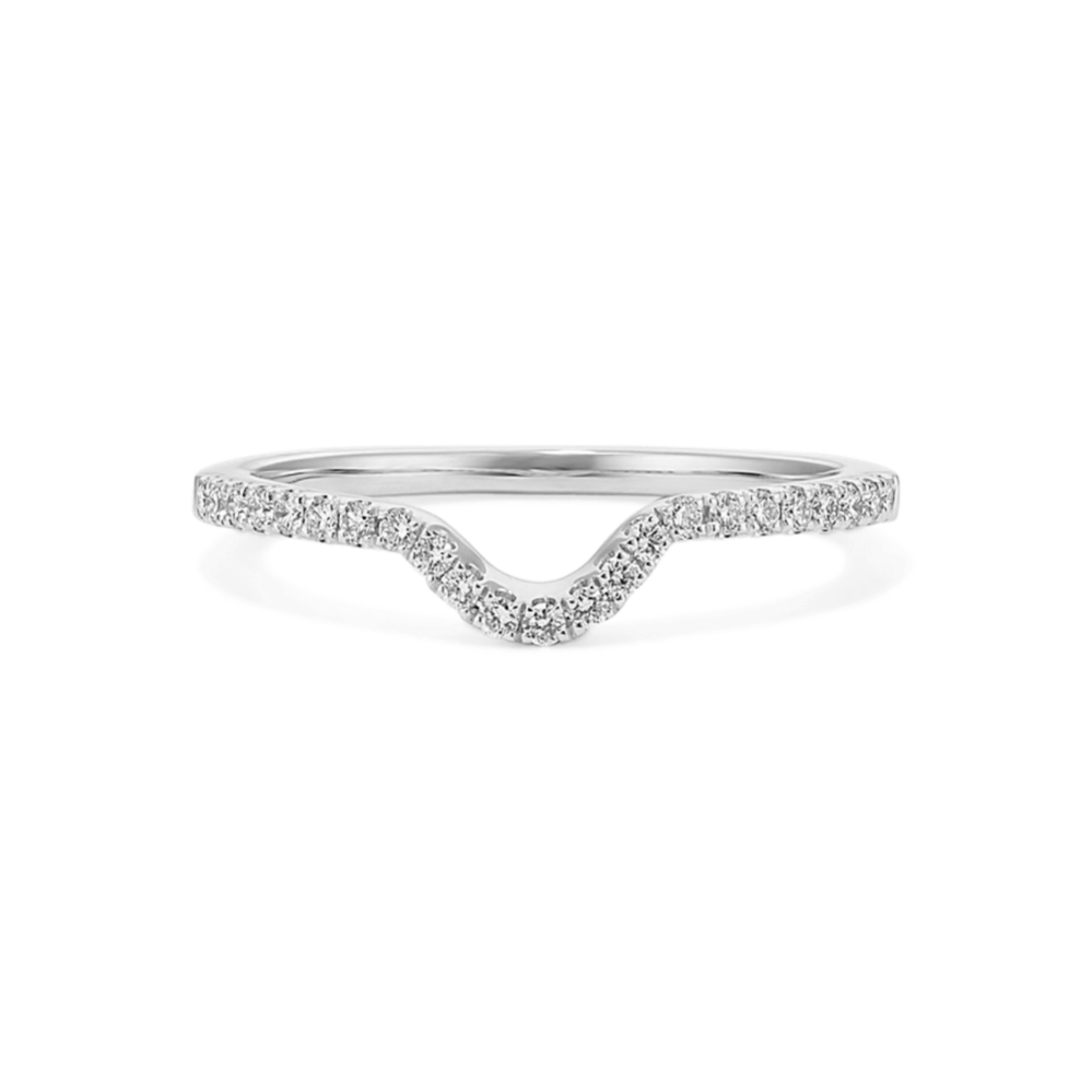 Lexington Diamond Pave Contour Band in Platinum