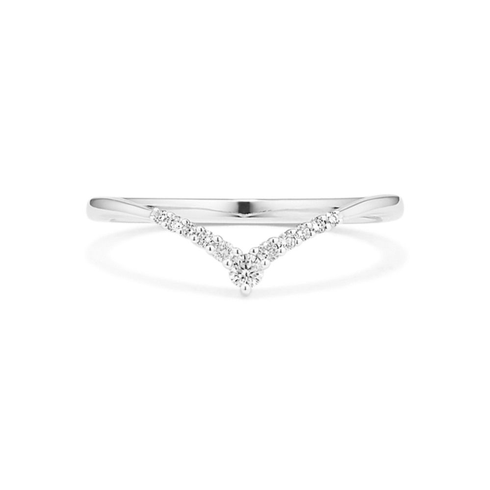 Lyra Diamond Chevron Band