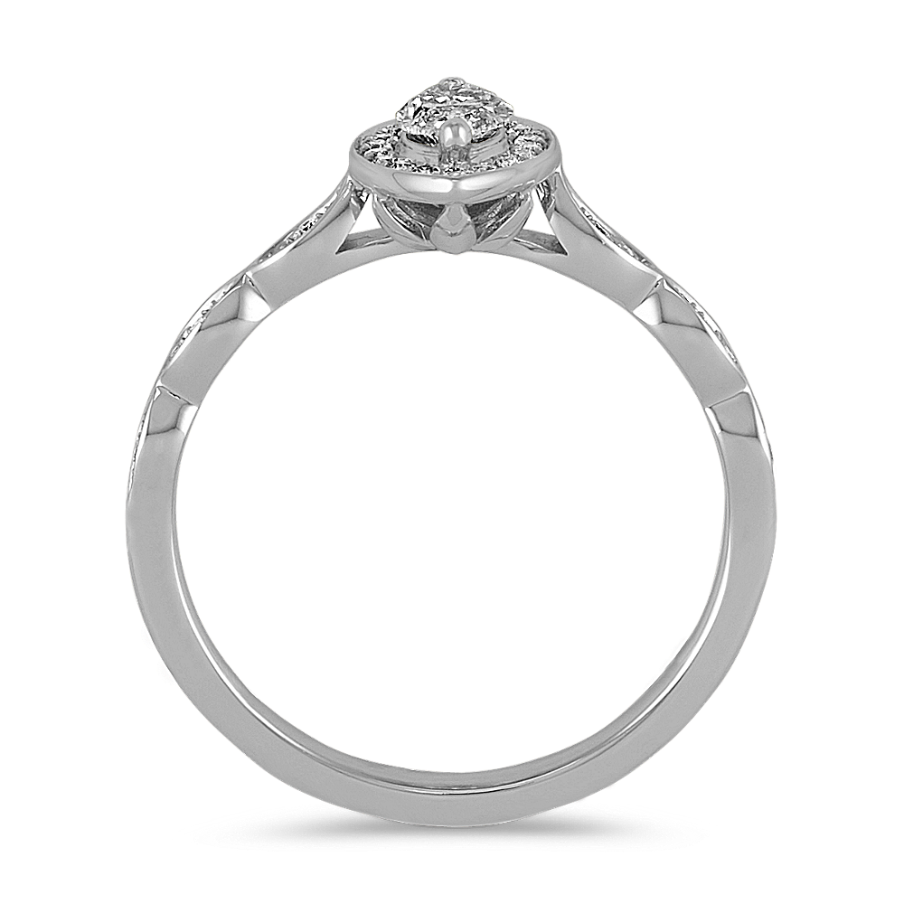 Marquise and Round Diamond Ring | Shane Co.