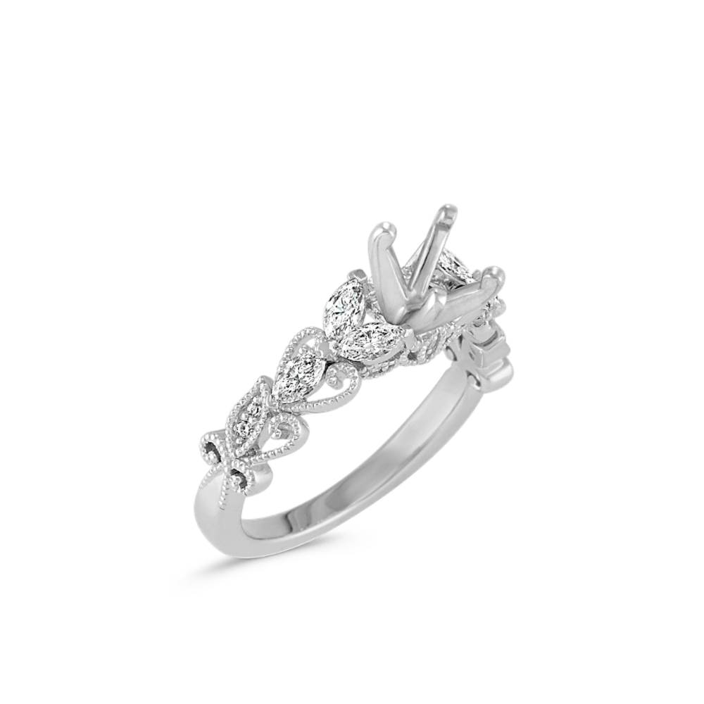 Diamond Vintage Engagement Ring Shane Co.