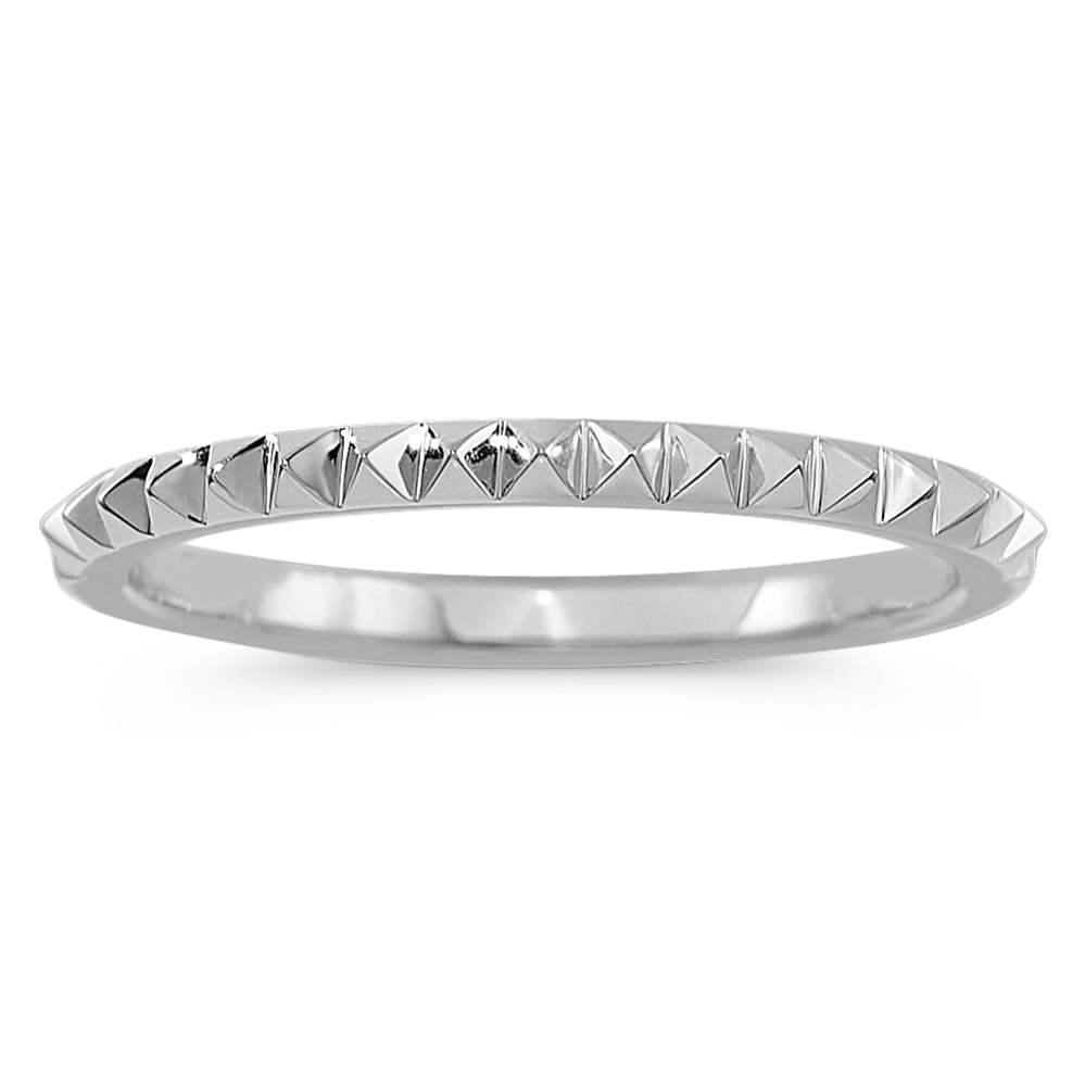 Martine Stackable Ring in 14K White Gold