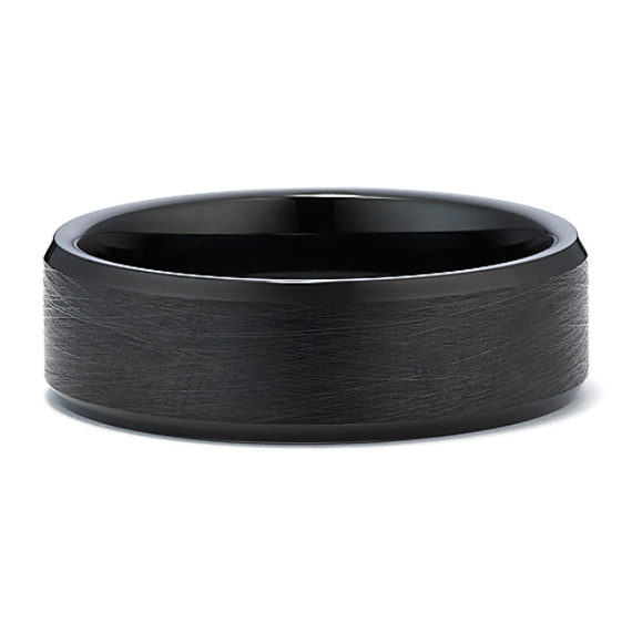 Brushed Black Max-T Titanium Band (8mm) | Shane Co.
