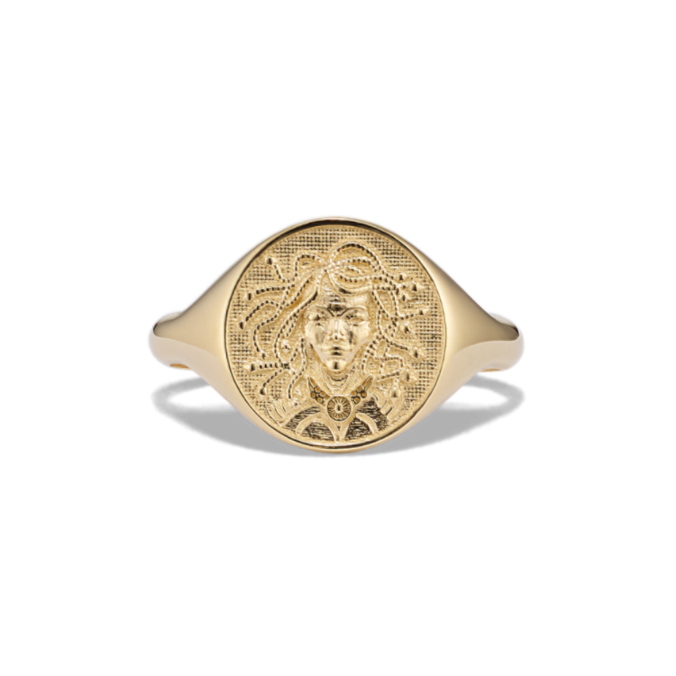 Medusa Ring in 14K Yellow Gold