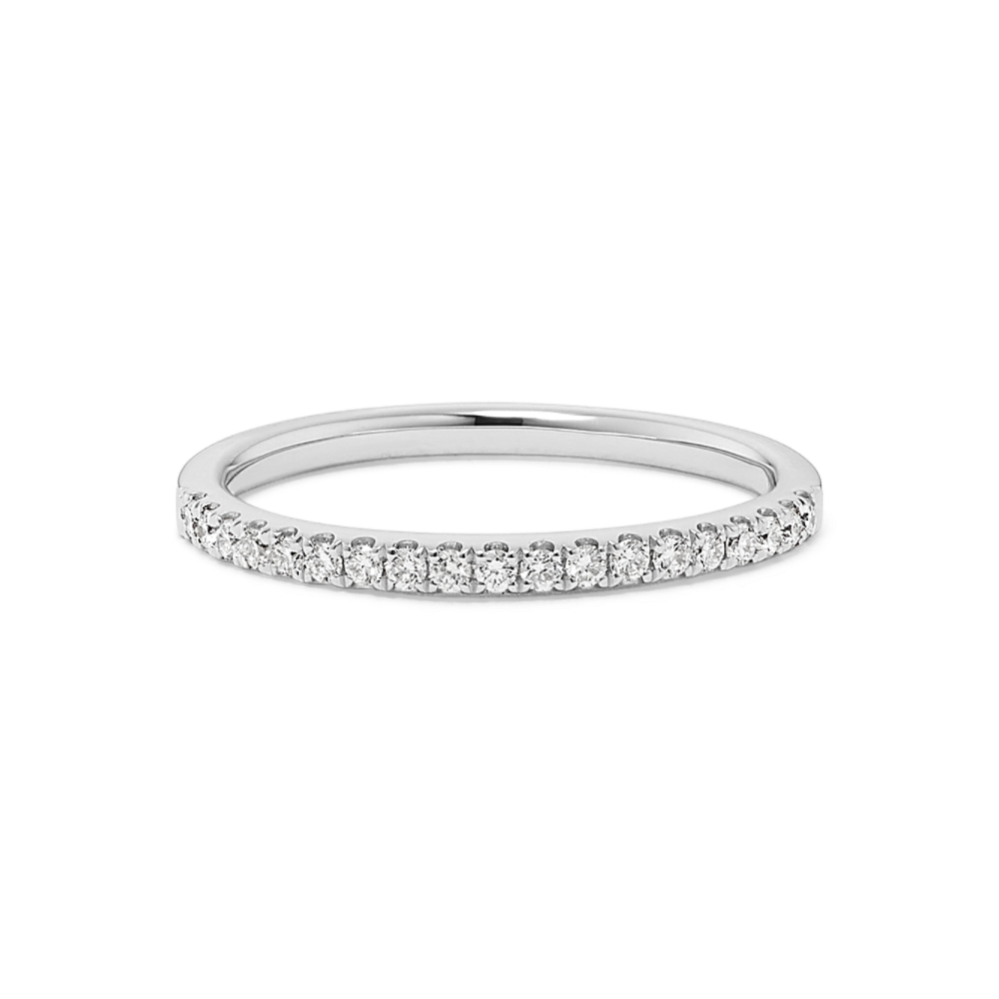 Melody Diamond Pave Band in Platinum