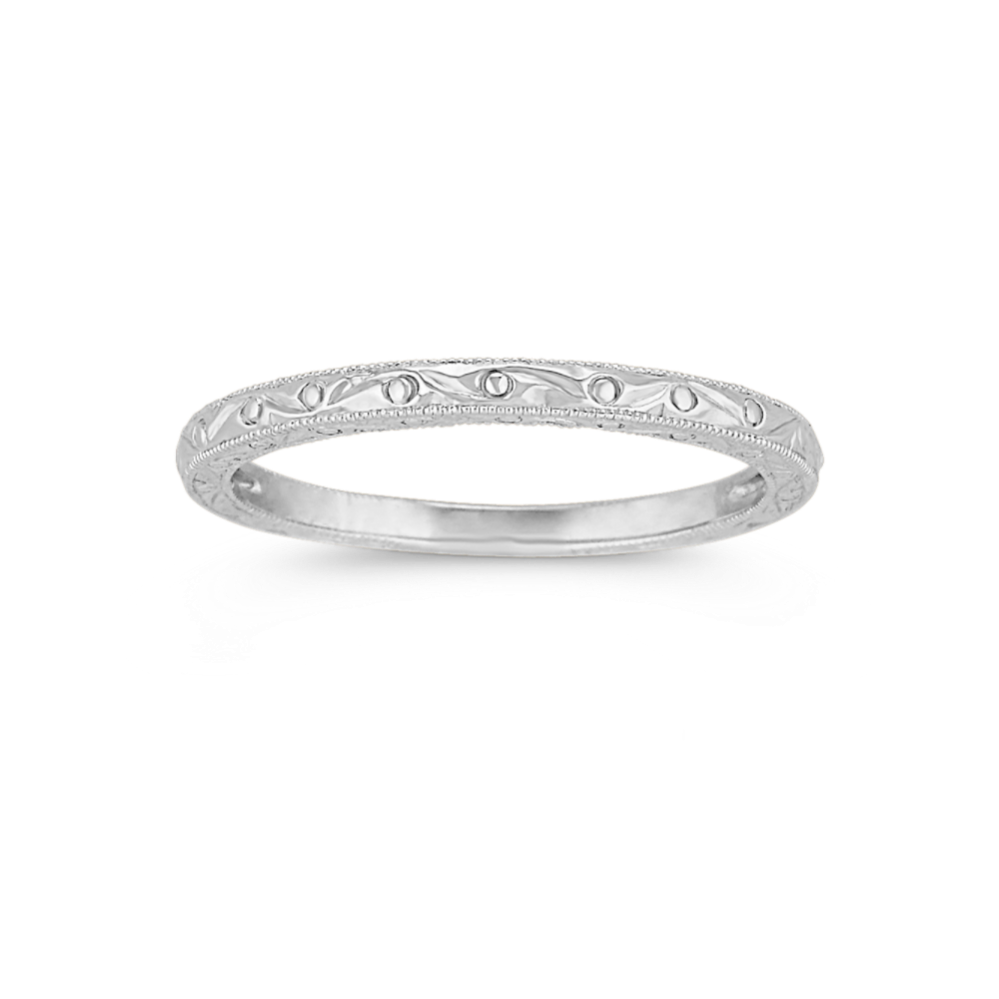 Verona 14K White Gold Band