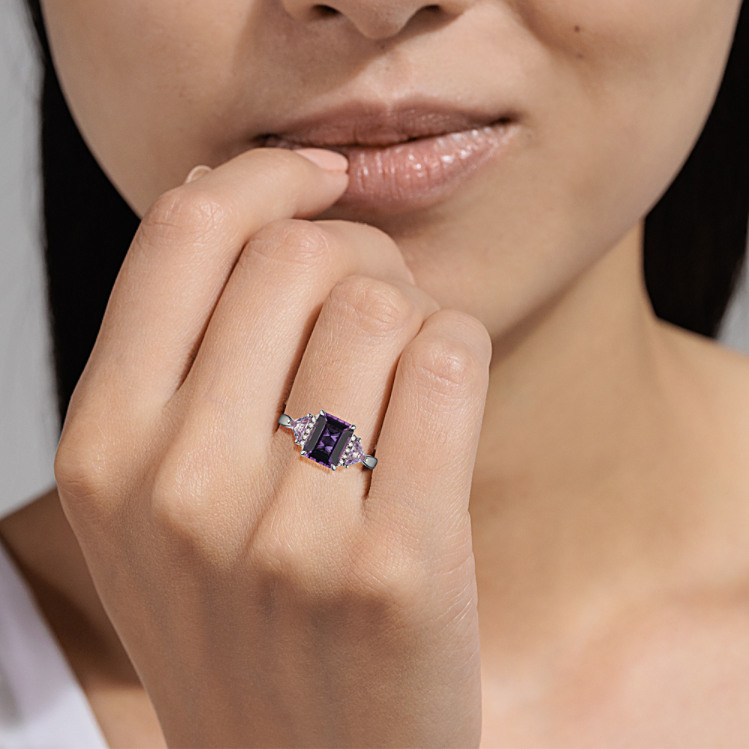 white gold dress rings for women Heart to Earth Ring in 18k White Gold with Diamonds