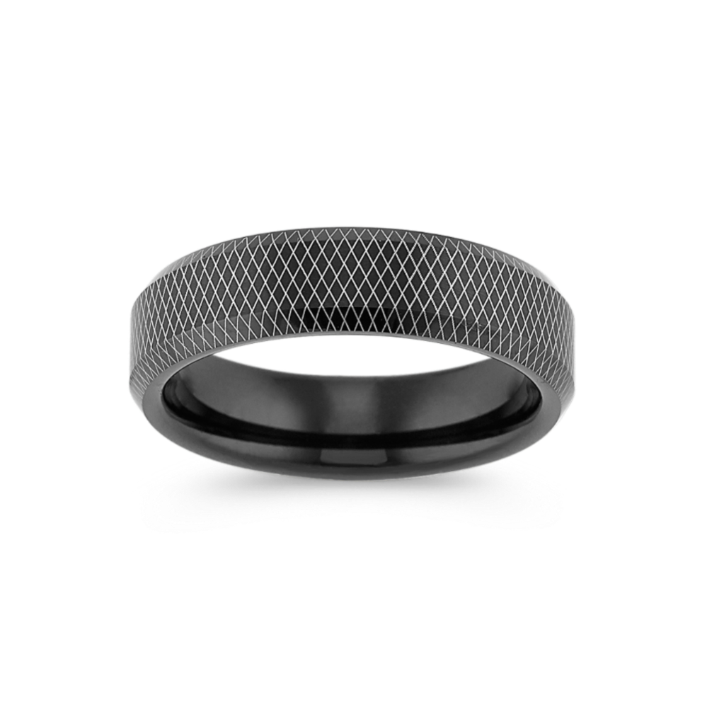 Modern Cobalt Band with Black Ionic Plating (6mm)