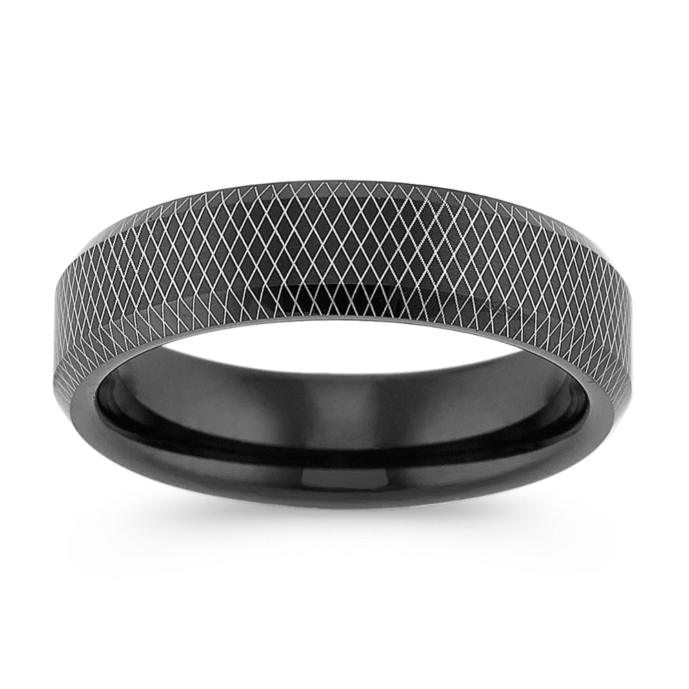 Modern Cobalt Band with Black Ionic Plating (6mm)