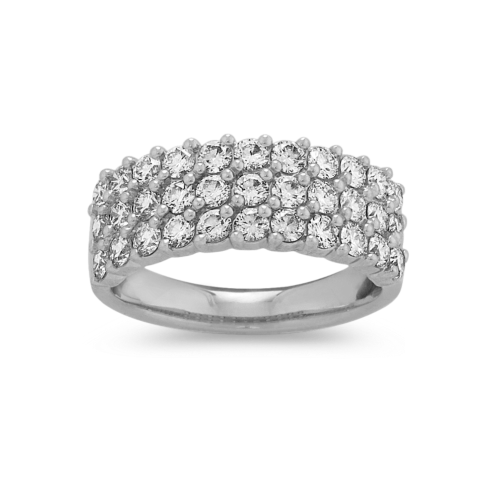 Multi-Row 1.30 tcw Diamond Band