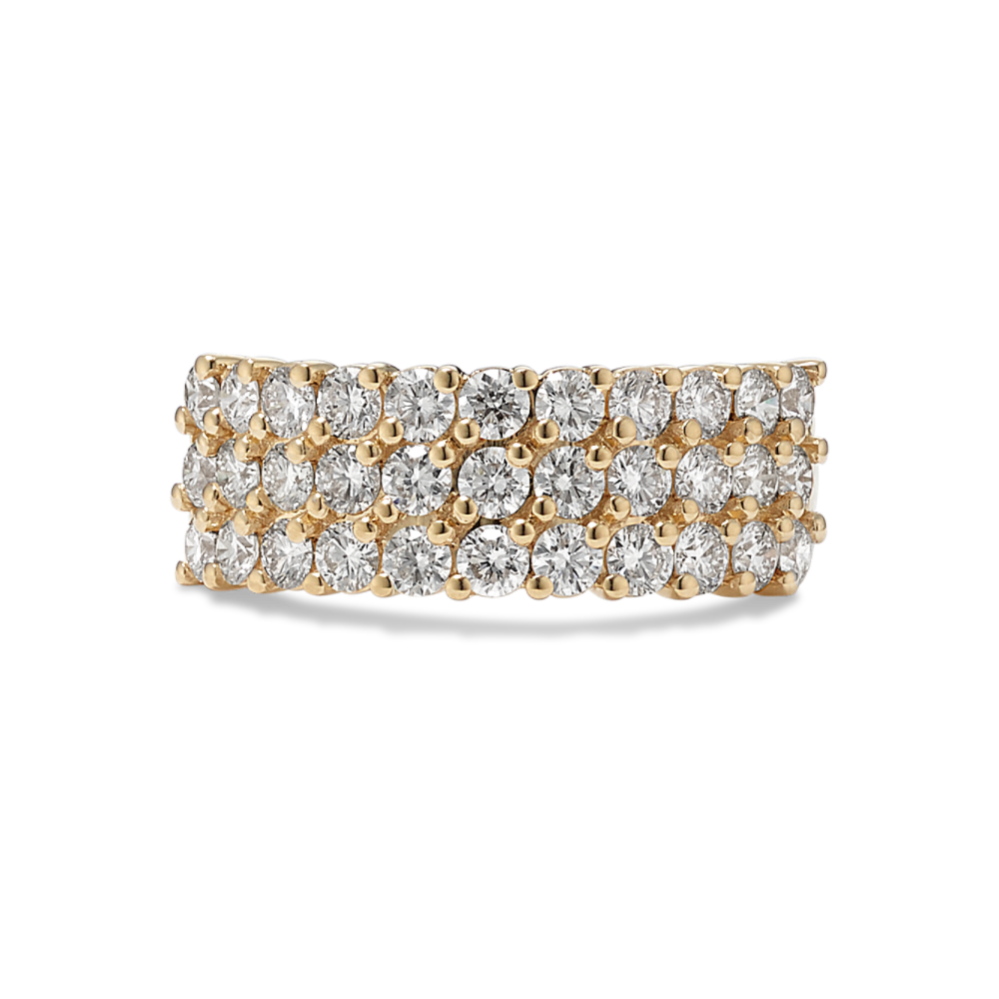 Multi-Row 1.30 tcw Diamond Band