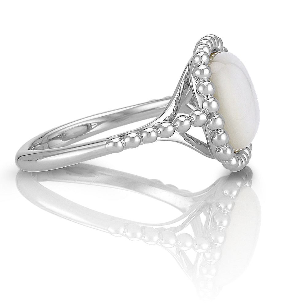 Mother of Pearl Ring in Sterling Silver | Shane Co.