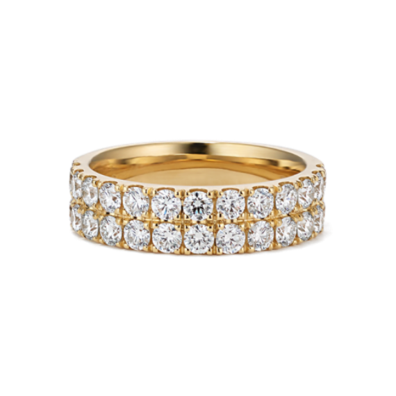 Reign Double Row 1.50 tcw Diamond Pave Band