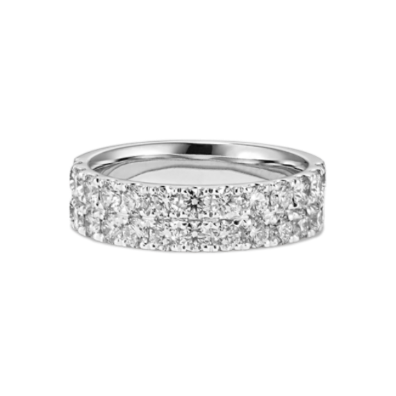 Reign Double Row 1.50 tcw Diamond Pave Band