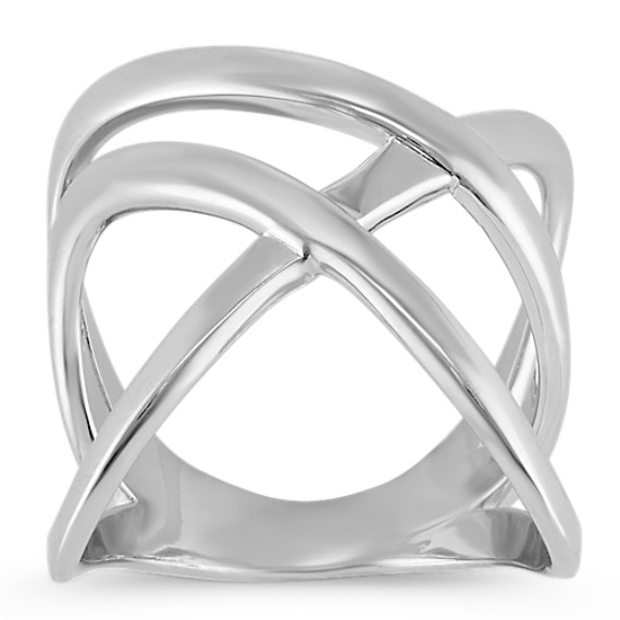 Overlapping Fashion Ring in Sterling Silver | Shane Co.