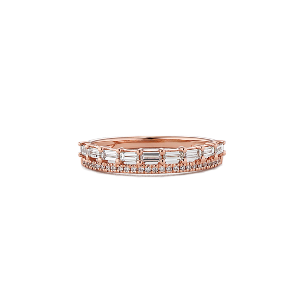 Margaret Double Row Diamond Band | Shane Co.