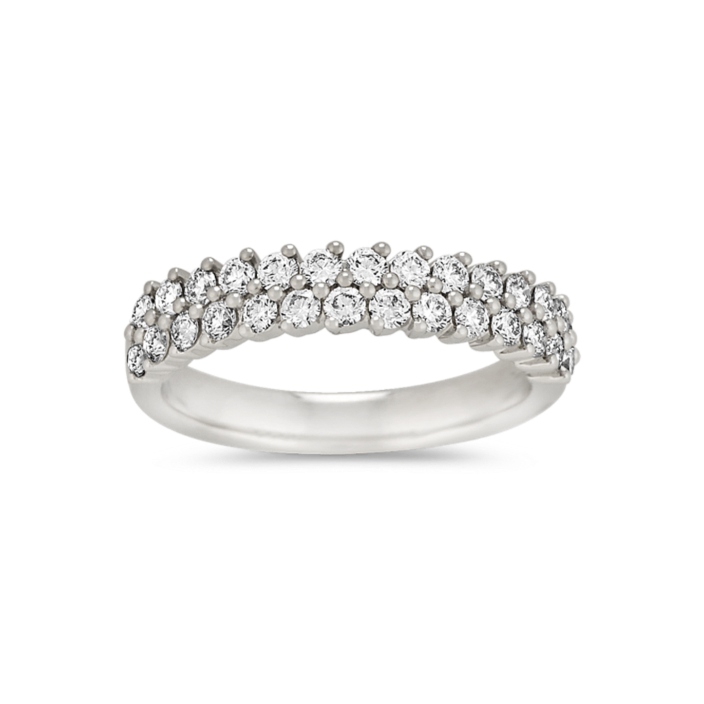 Audrey Diamond Band in Platinum