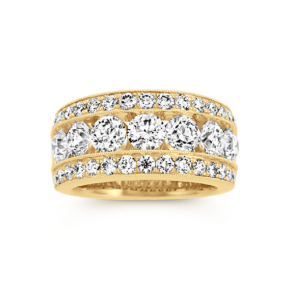 Tess Triple Row Diamond Band