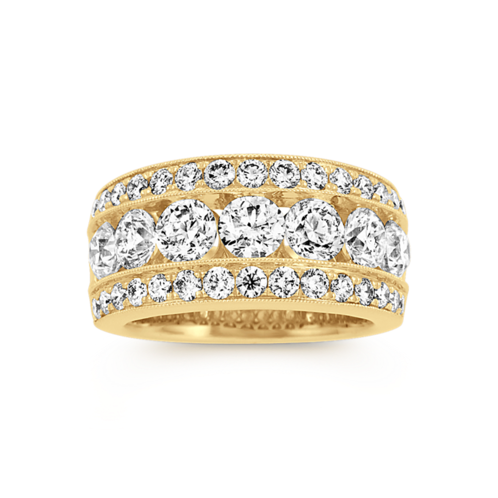Tess Triple Row Diamond Band