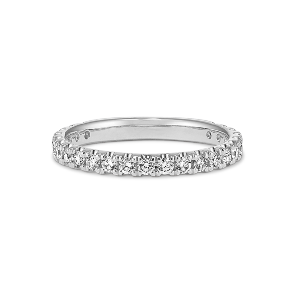 Chanson Diamond Pave Band in Platinum