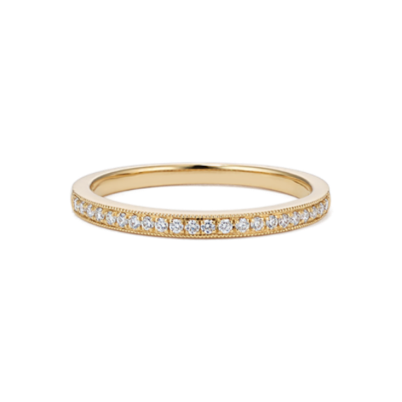 Milgrain Diamond Pave Band