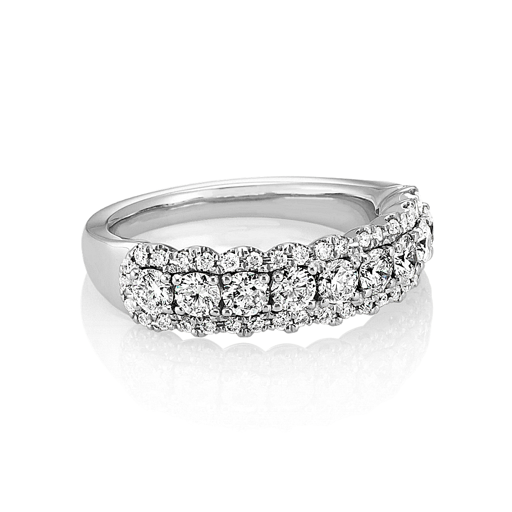 Pave-Set Diamond Wedding Band | Shane Co.