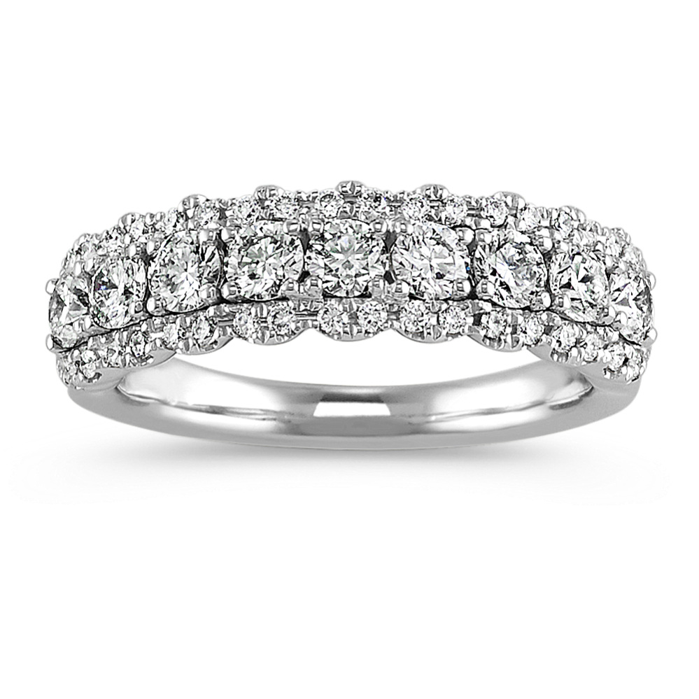 Pave-Set Diamond Wedding Band