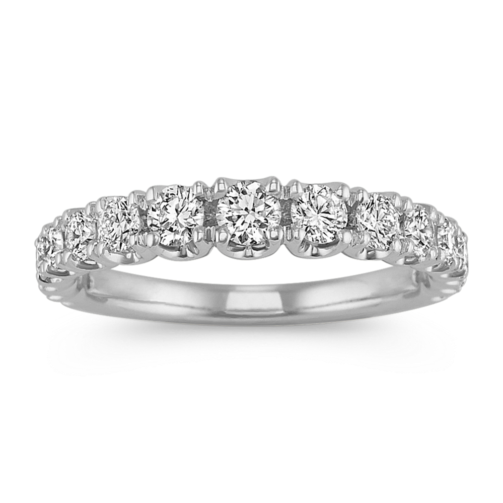 Pave-Set Diamond Wedding Band