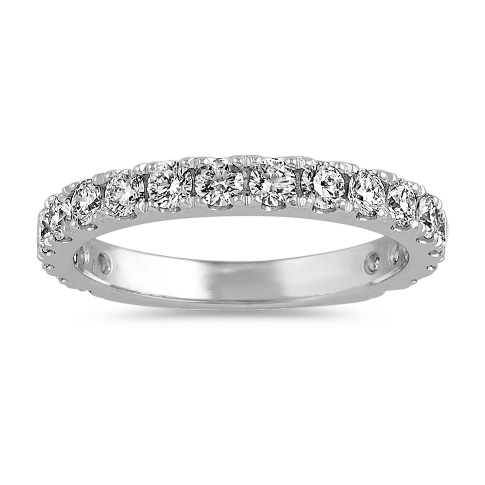 Pave-Set Diamond Wedding Band