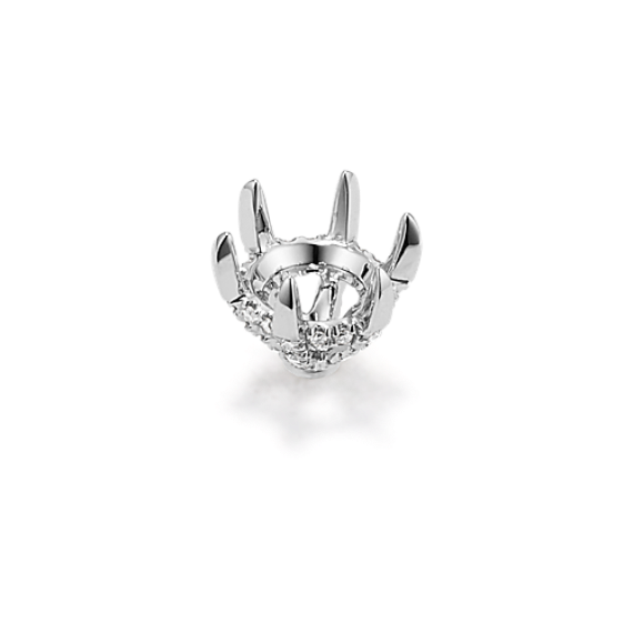 Pedestal Diamond Decorative Crown (Holds approx. 6.5mm Round)