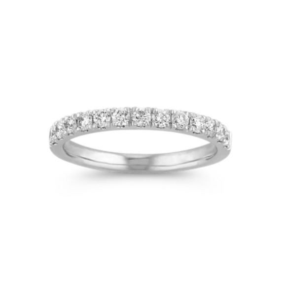 Reign Diamond Pave Band in Platinum