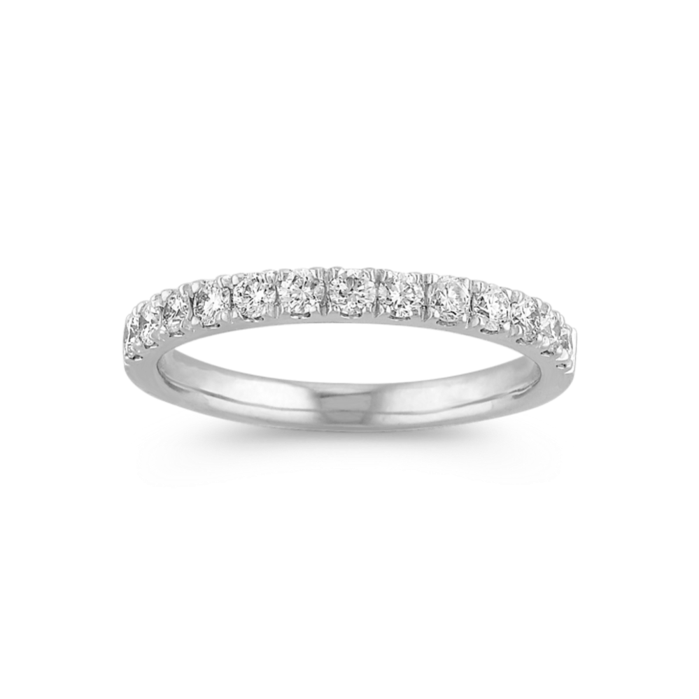 Reign Diamond Pave Band in Platinum