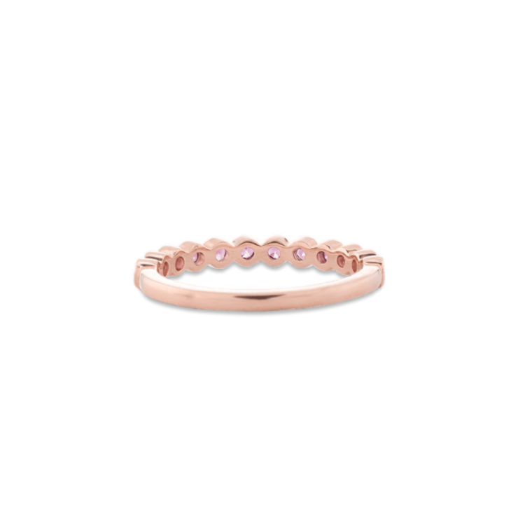 Pink Natural Sapphire Ring in 14k Rose Gold