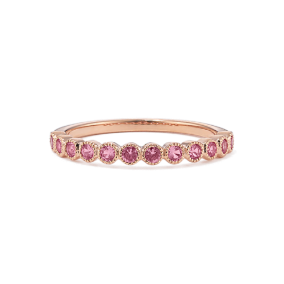 Leah Bezel-Set Pink Sapphire Ring