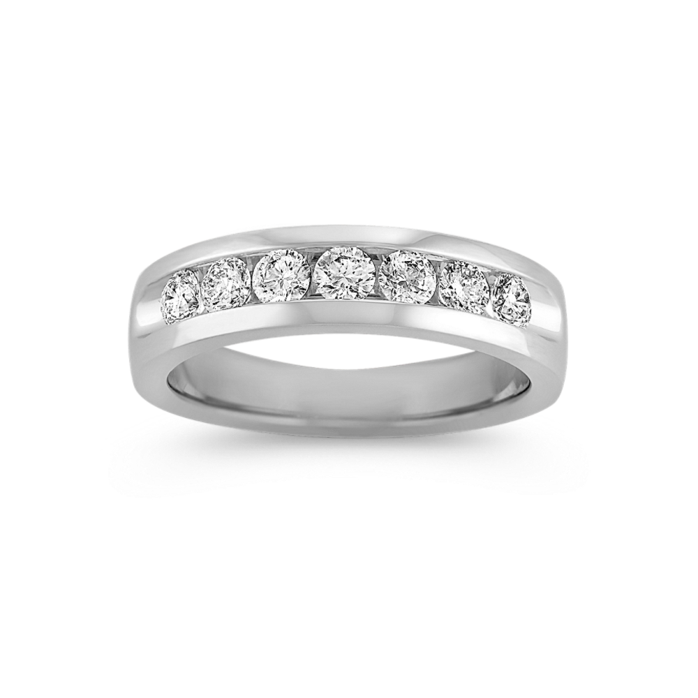 Davis Seven-Stone Diamond Ring in Platinum