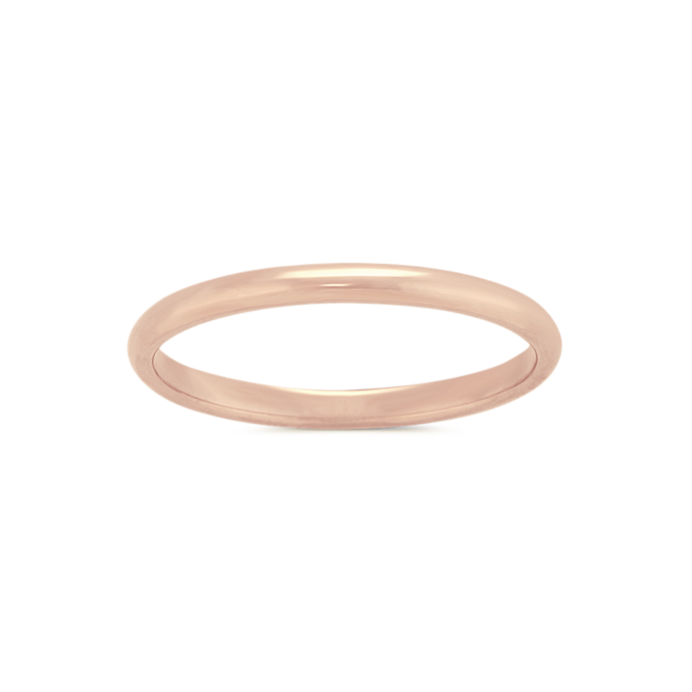 14K Rose Gold Band (2mm)