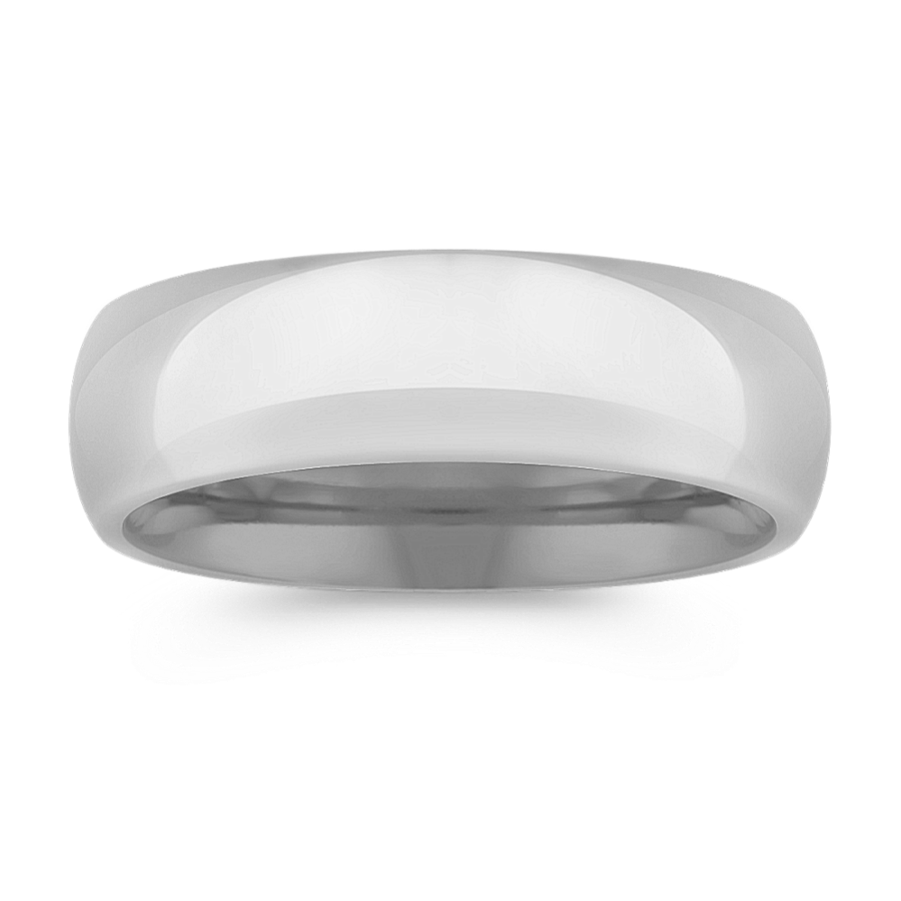 Polished Titanium Ring (7mm)