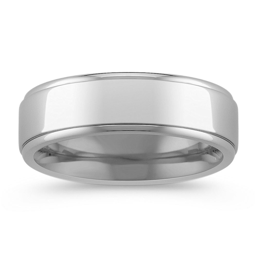 Polished Titanium Ring (7mm)