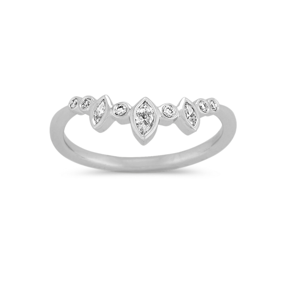 Prima Diamond Contour Wedding Band