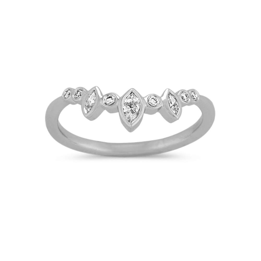 Prima Diamond Contour Wedding Band