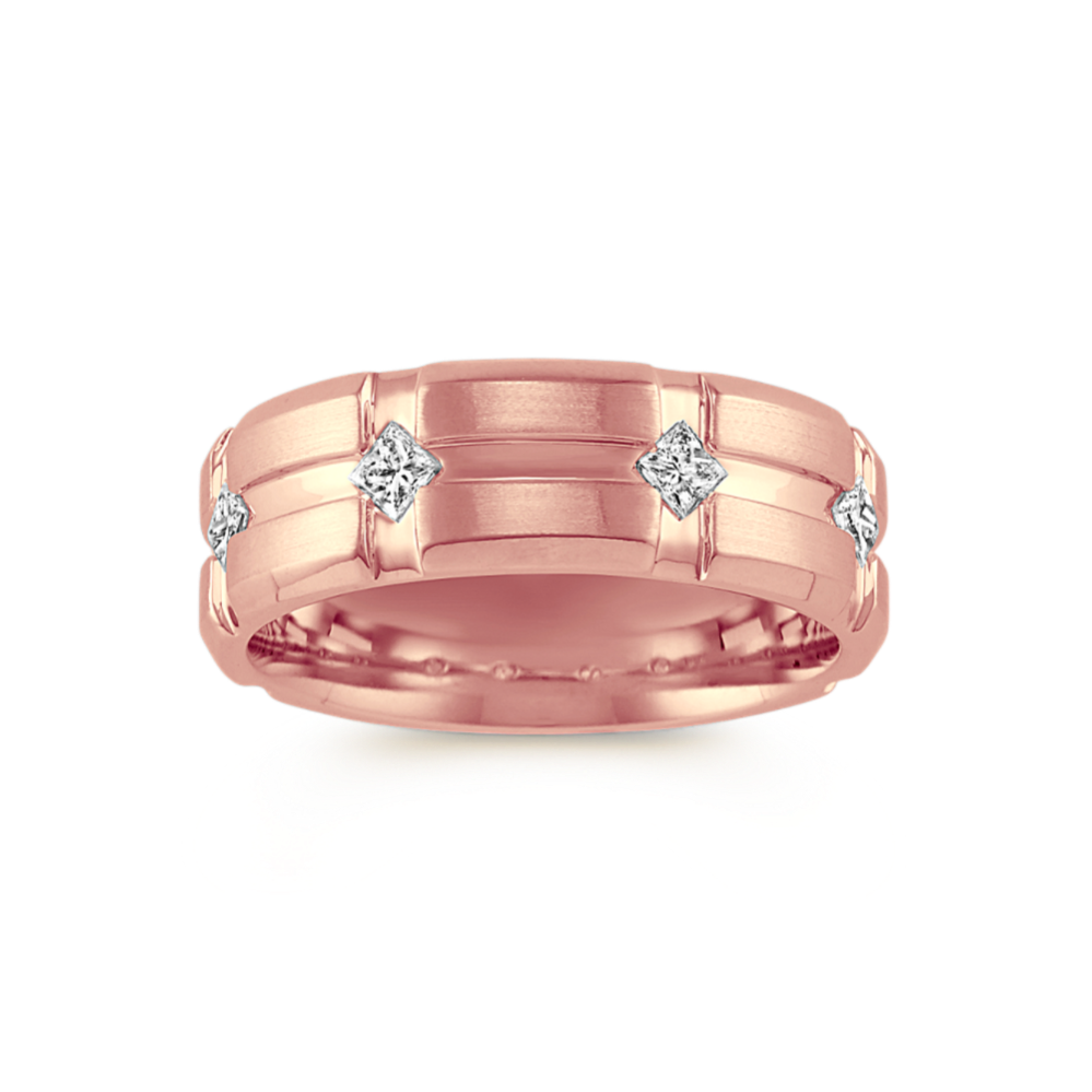 Rex Princess Cut Diamond Band (8mm)