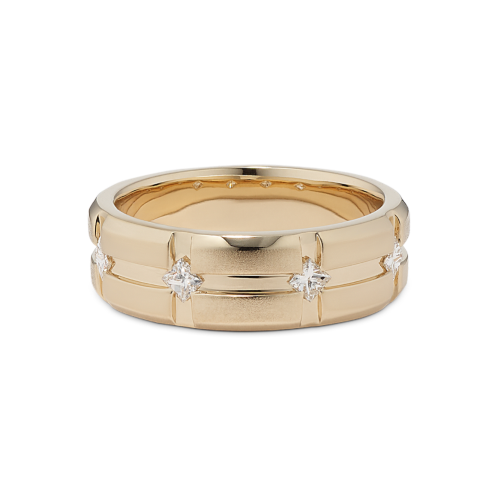 Rex Princess Cut Diamond Band (8mm)