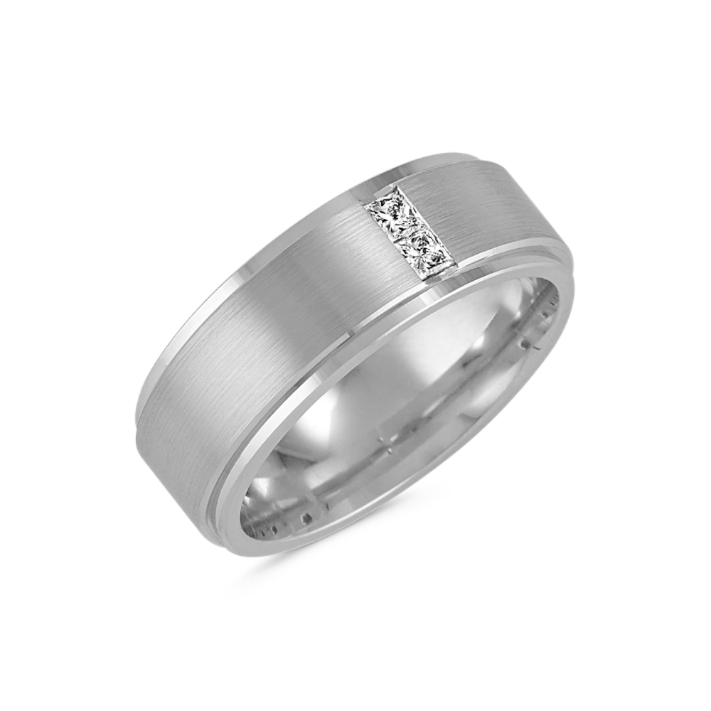Baron Diamond Ring in 14K White Gold (8mm)