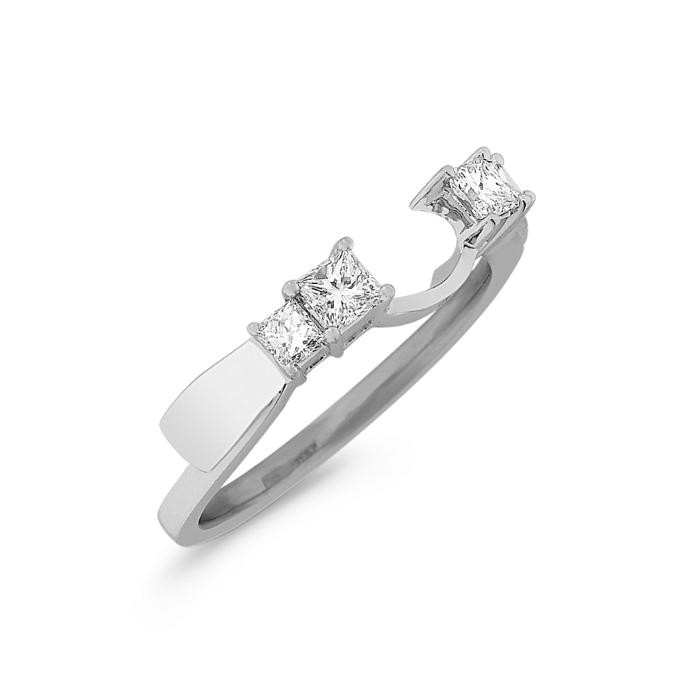 Princess Cut Diamond Solitaire Engagement Ring Wrap Shane Co.