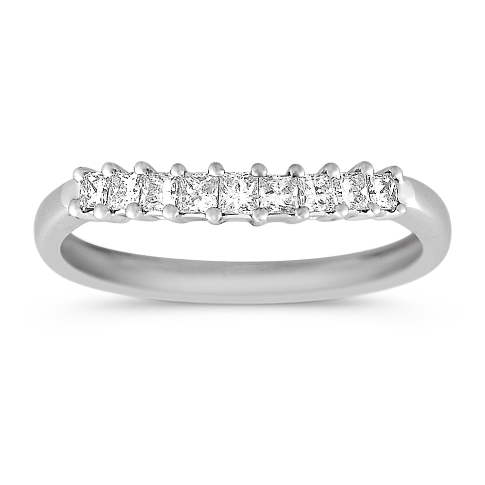 Princess Cut Diamond Wedding Band