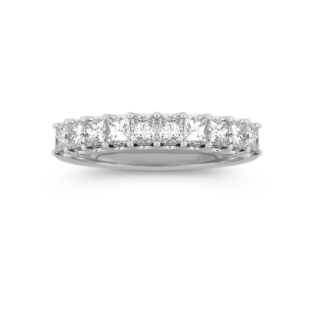 Princess Cut Diamond Wedding Band